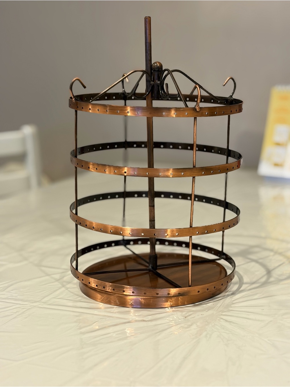 4-Tier Rotating Jewelry & Earrings Organizer